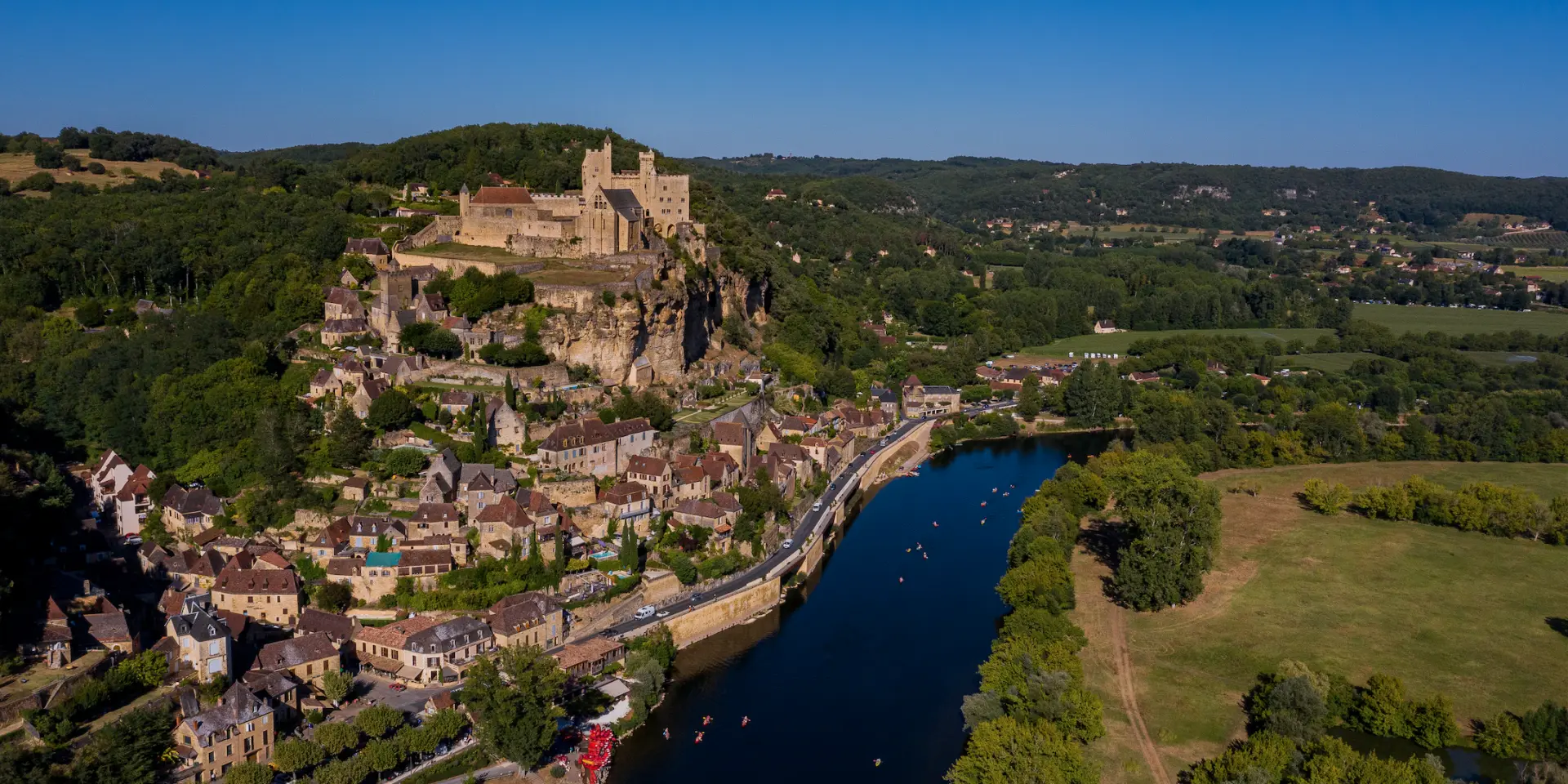Beynac village view
